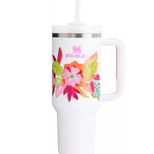 Stanley White Floral Tumbler